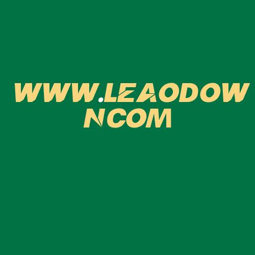 Logo da WWW.LEAODOWNCOM